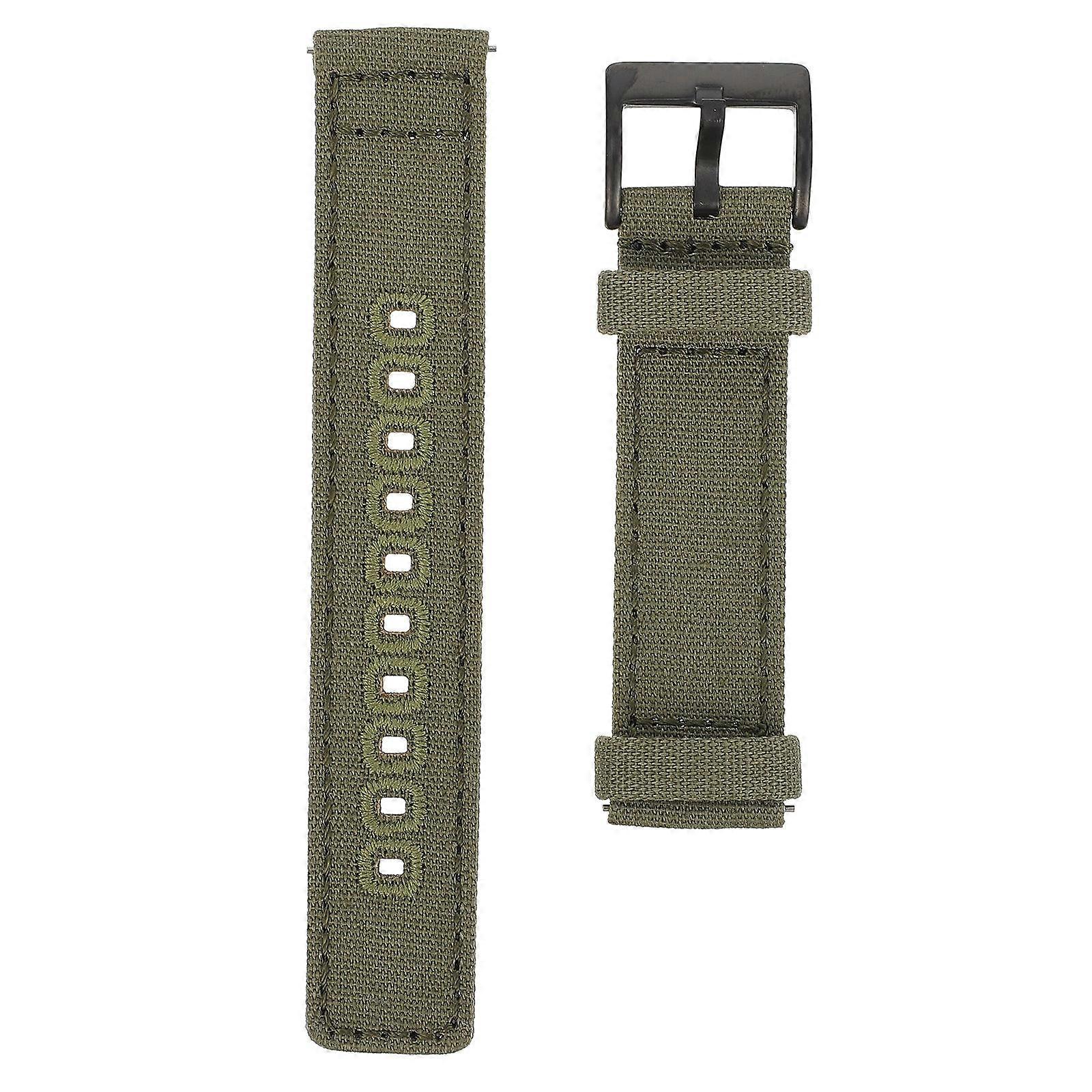 Scratch-Resistant Canvas Watch Strap 20mm Daily Use Party Business 1Pcs