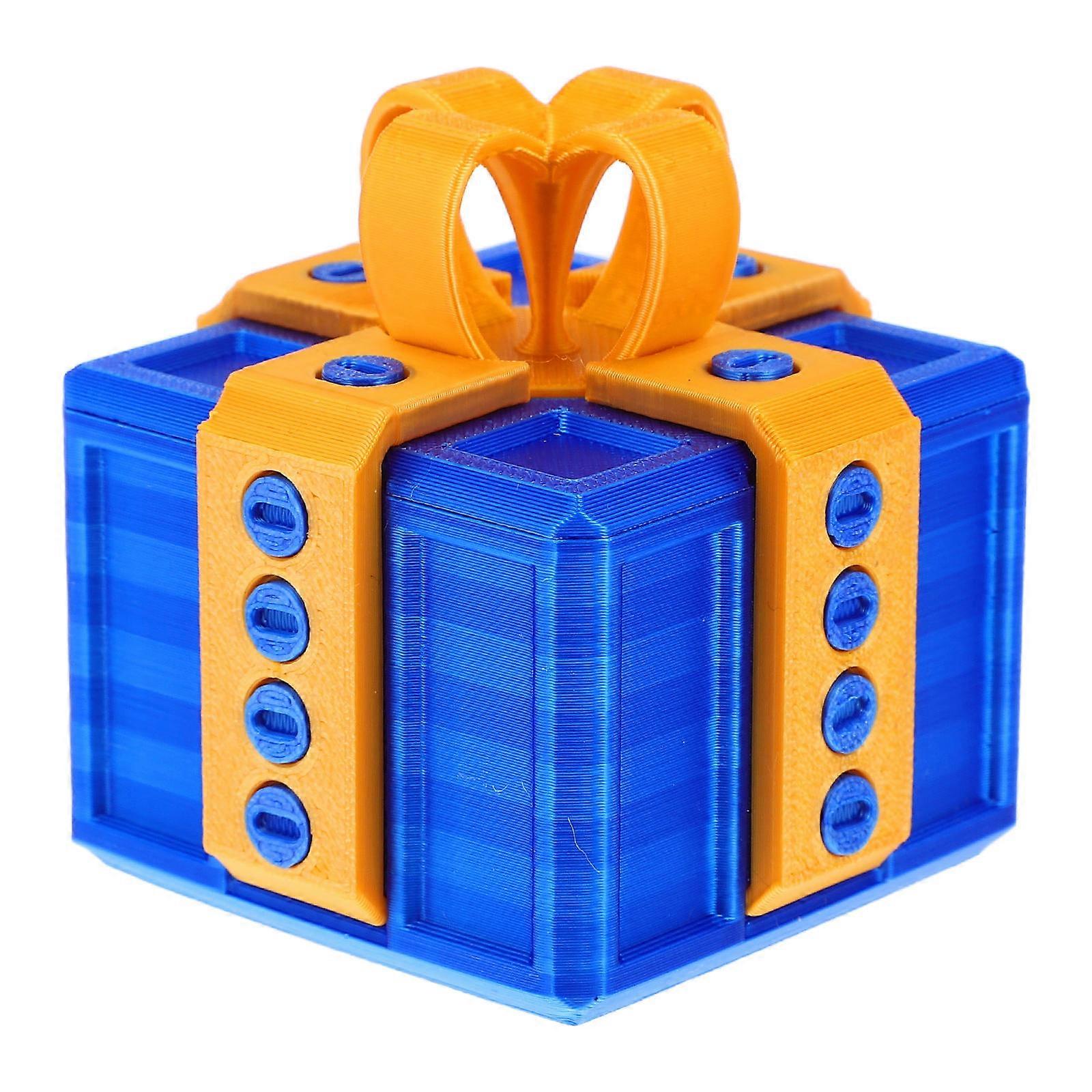 Annoying Box Printed Decorative Sculpture, Fun Tabletop Ornament, Unique Challenging Screw Design for Gifting and Home Decoration