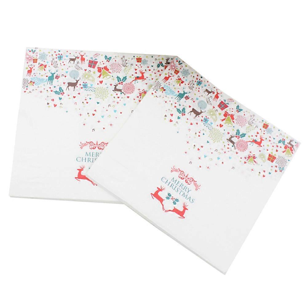 Bordservietter Klassisk Design Jul Anledninger Absorberende Papir Materiale 40Pack