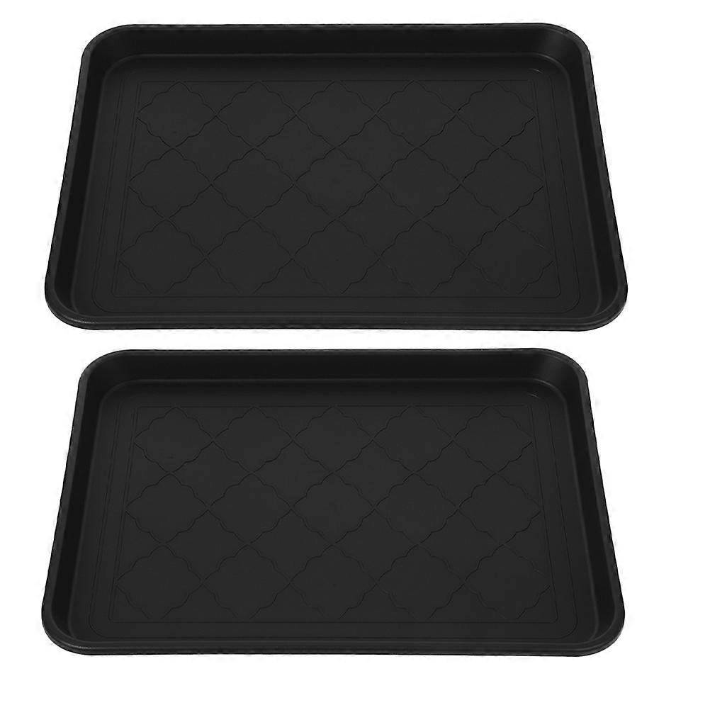Boot Trays Plastic Storage Non-Slip Moisture-Resistant Easy to Clean 2Pack