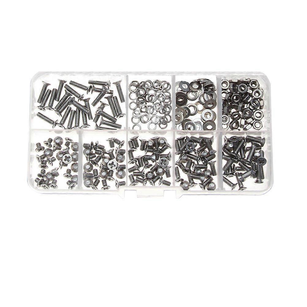 Bolt Nut Kit Screw Maintenance Diy Projects Countersunk Head Screws Assorted 300Pcs