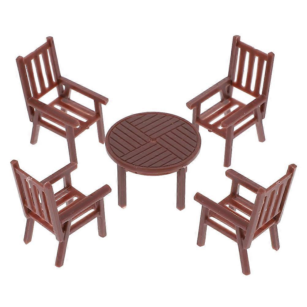 Mini Furniture Set – Scale Model Table & Chair Kit for Dollhouses – Versatile Decor for Architectural Displays & Creative Scenes – Cozy Dining