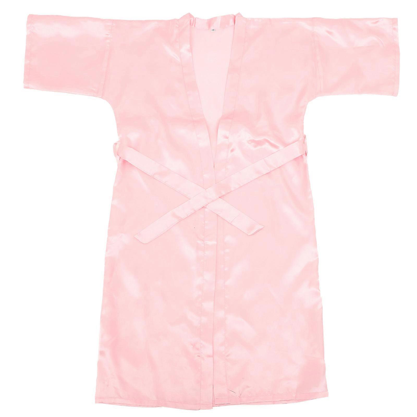 Dressing Gown Ladies Pink V Neck Comfortable Bathrobe Spa Use 1Pack