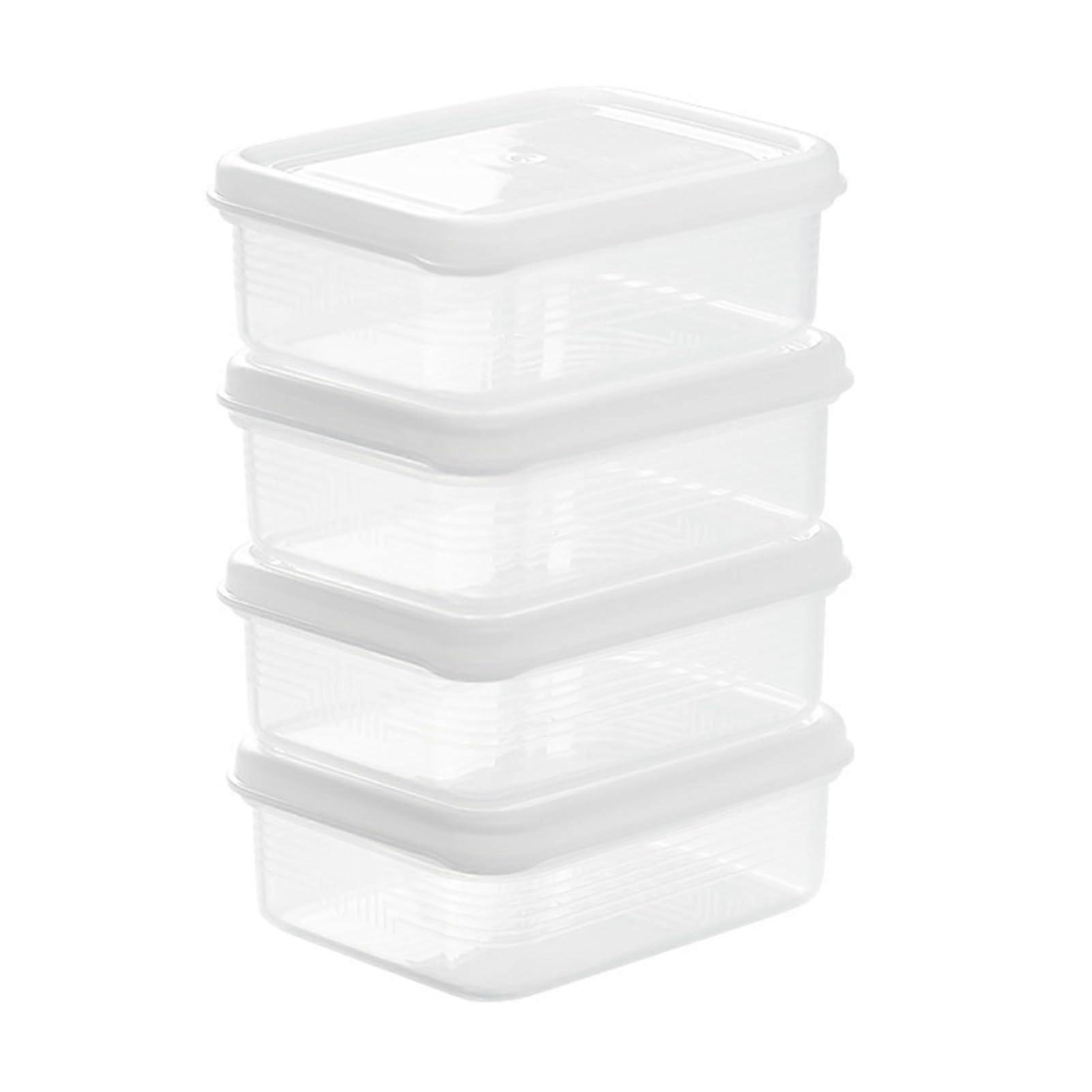 Frozen meat box Organizer storage container longlasting refrigerator food preservation box for zer refrigerator PP PE material 4pcs Ref: 5597