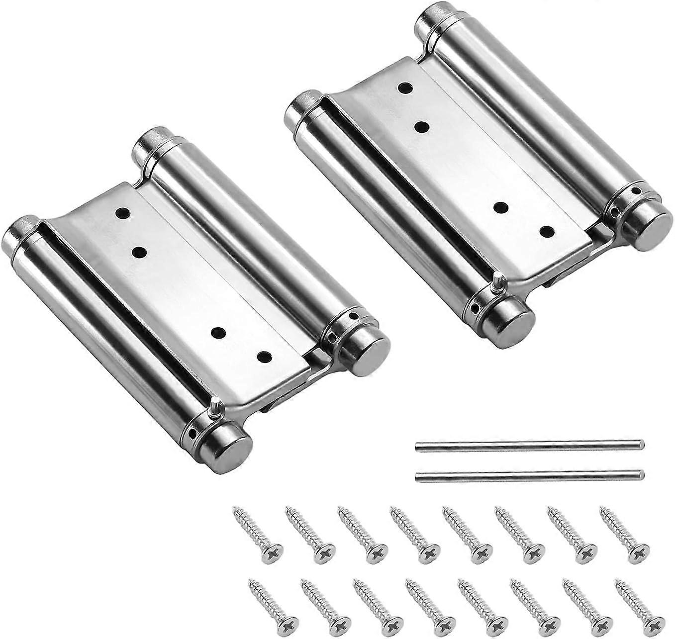 4-inch Double Action Concealed Door Spring Hinges, 2pcs