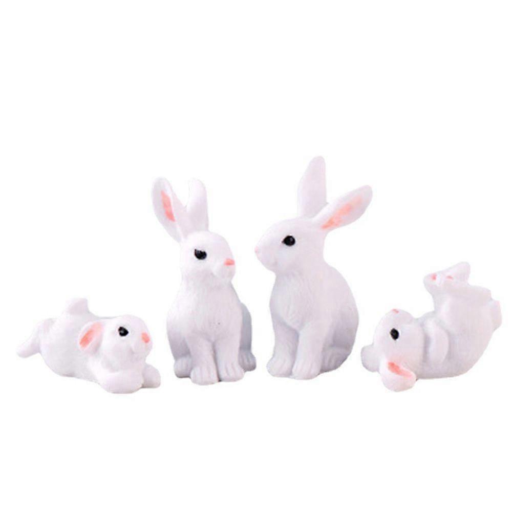 4Pcs Micro Landscape Rabbit Ornaments Rabbit DIY Micro Landscape Decor