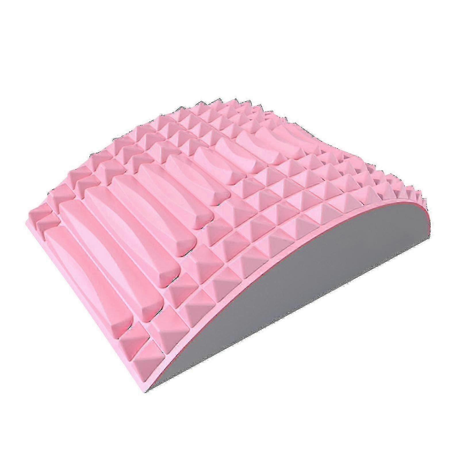 Back Stretch Pillow for Back Pain Relief, Lumbar Support & Sciatica - Pink