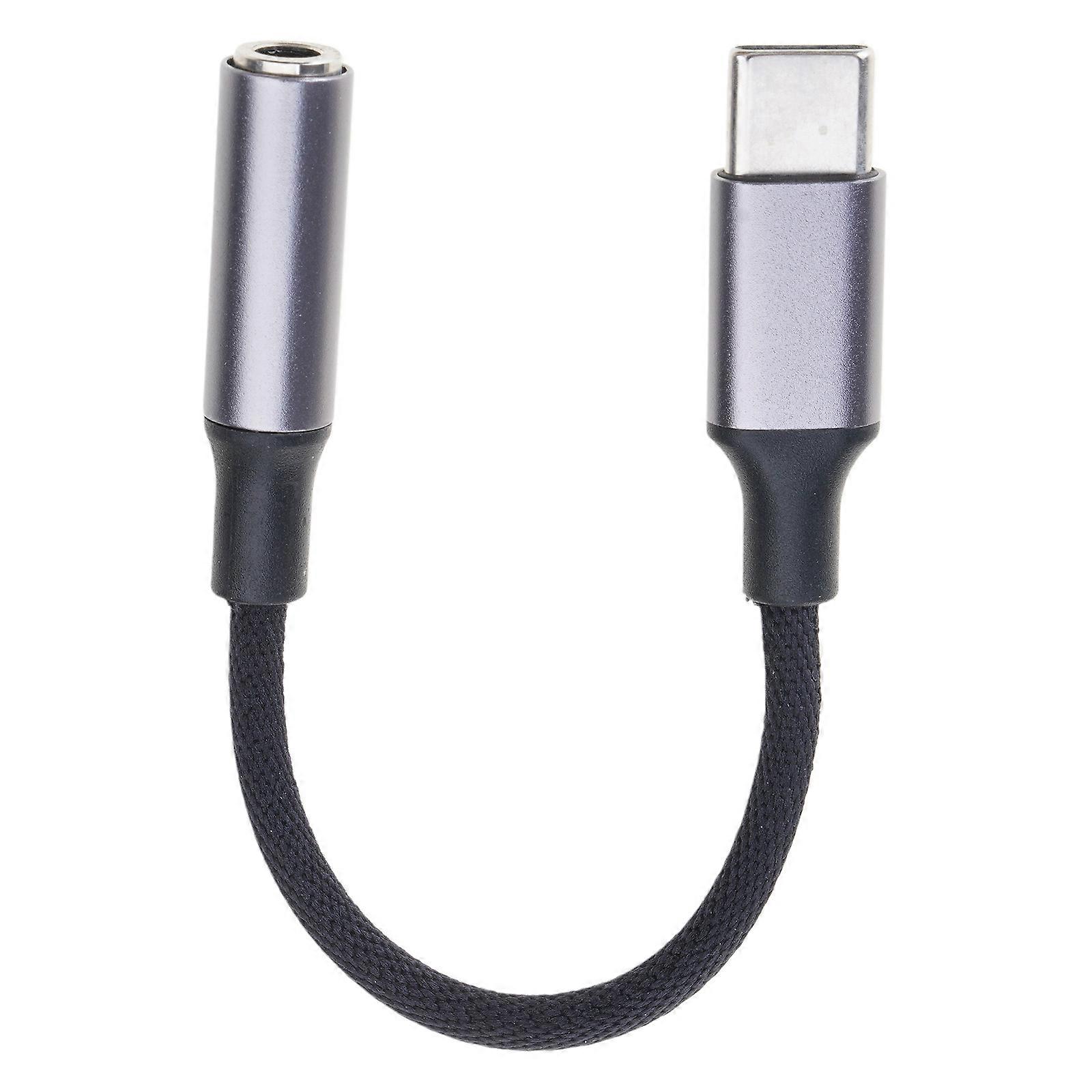 Type C to 3.5mm Aux Cable Headphones Adapter Cord Wire for USB C Interfaces Phones Tablets Laptops Earphone Converters