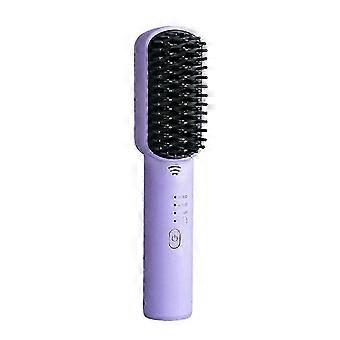 Wireless Hair Straightener Brush Negative Ions Do Not Hurt Hair Cordless Mini Hair Straightening Comb Hair Styling Tool