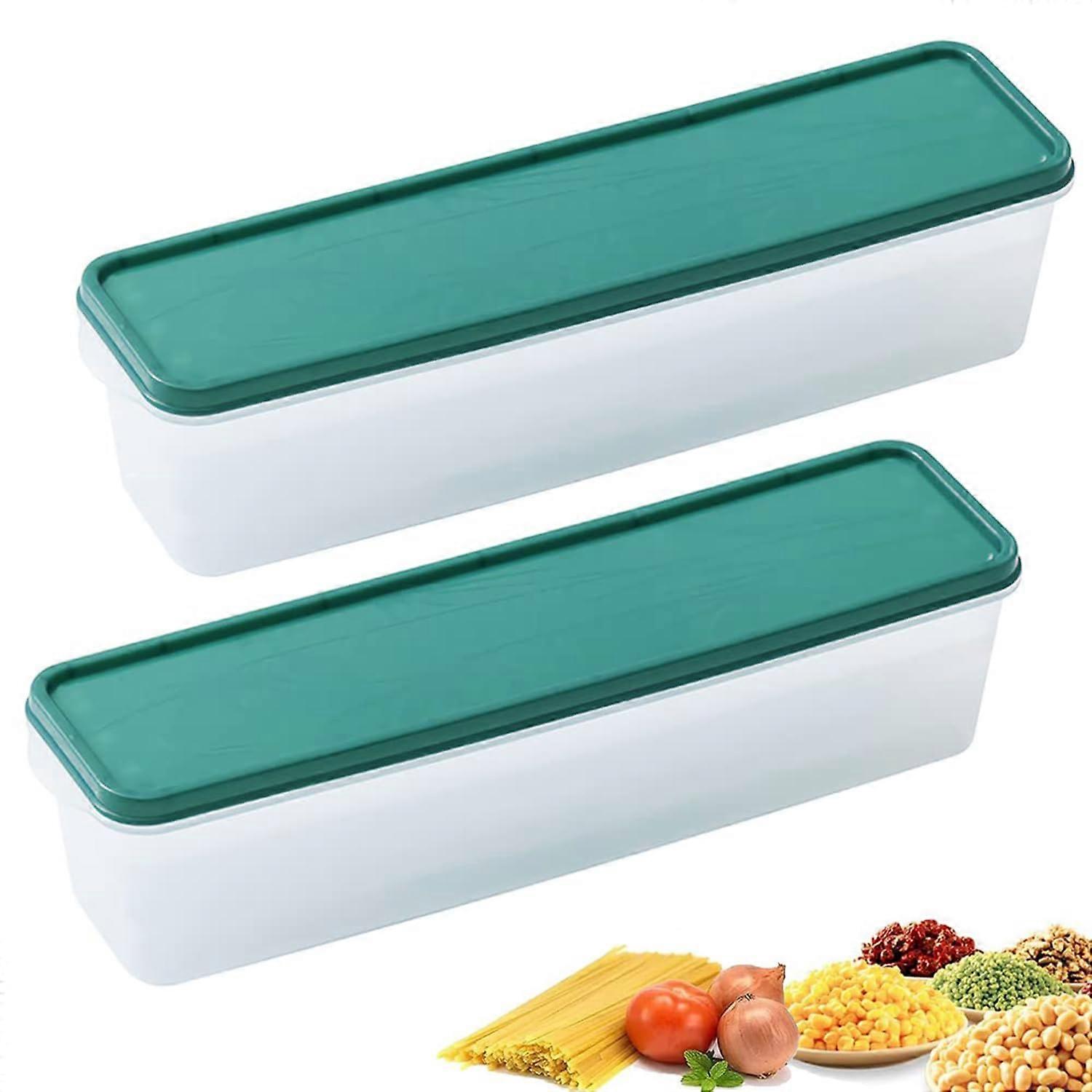 Noodle Storage Containers Pack of 2, Airtight Food Storage Boxes for Pasta, Cereals, and Other Dry Foods, 1.5L Size
