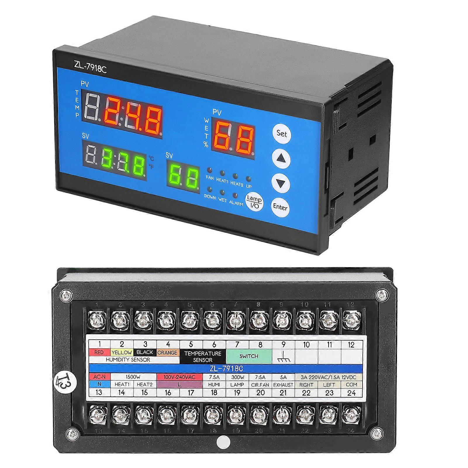 Intelligent Eggs Incubator Controller Multifunctional Automatic Incubator Eggs Hatcher Control System Incubation Temperature and Humidity Controlling