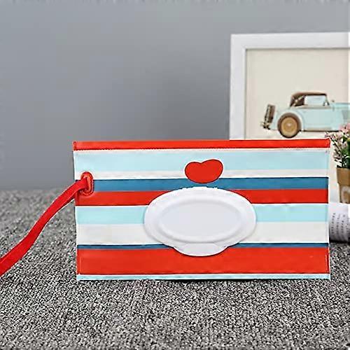 Portable Snap Strap Wipes Box Wipes Container Easy to Carry Clamshell Cosmetic Cleaning Wipes Case 23 x 13.5 cm
