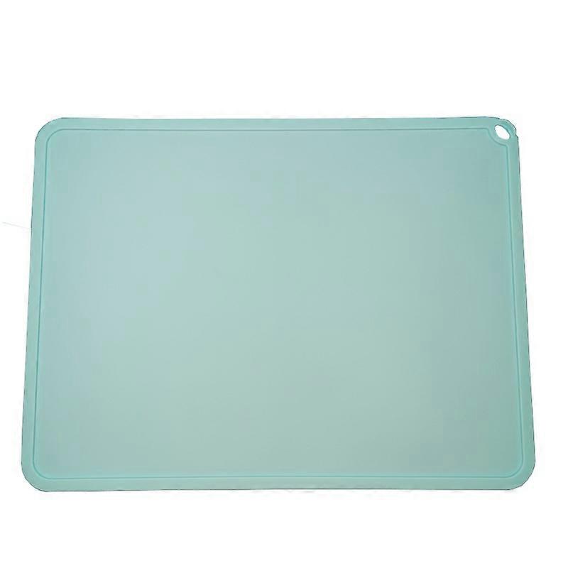 Silicone Pet Pad Waterproof Stain Resistant Food Eating Table Mat for Baby Kids Children Light Blue