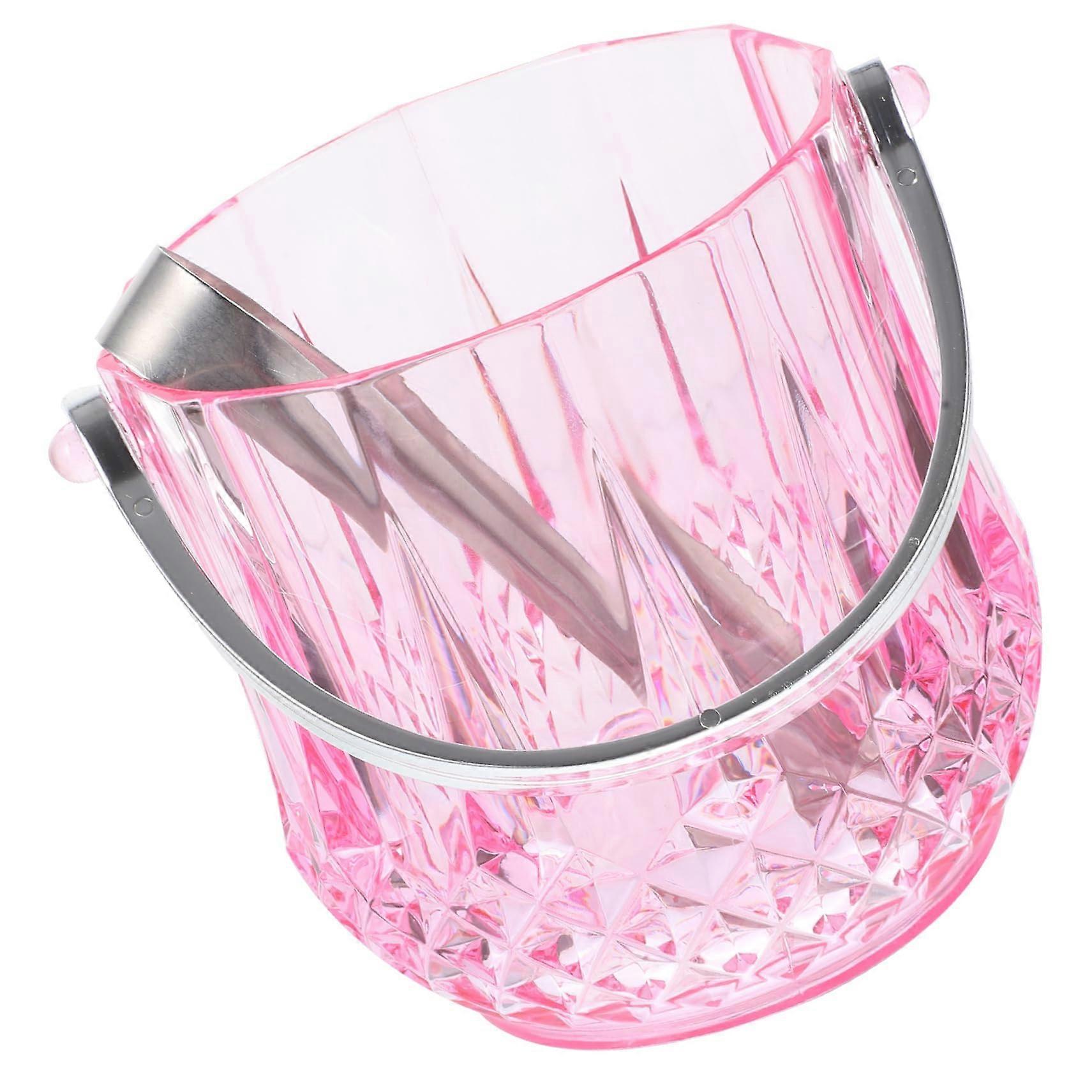 Portable Ice Bucket With Ice Cube Container, Plastic For Parties, Bars, Restaurants And Outdoor Events, Easy Ice Serving