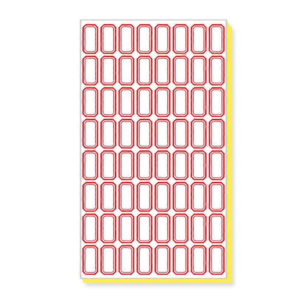 File Folder Labels Stickers,Waterproof Label Name Label Sticker-Red/140 Sheets-Style 4