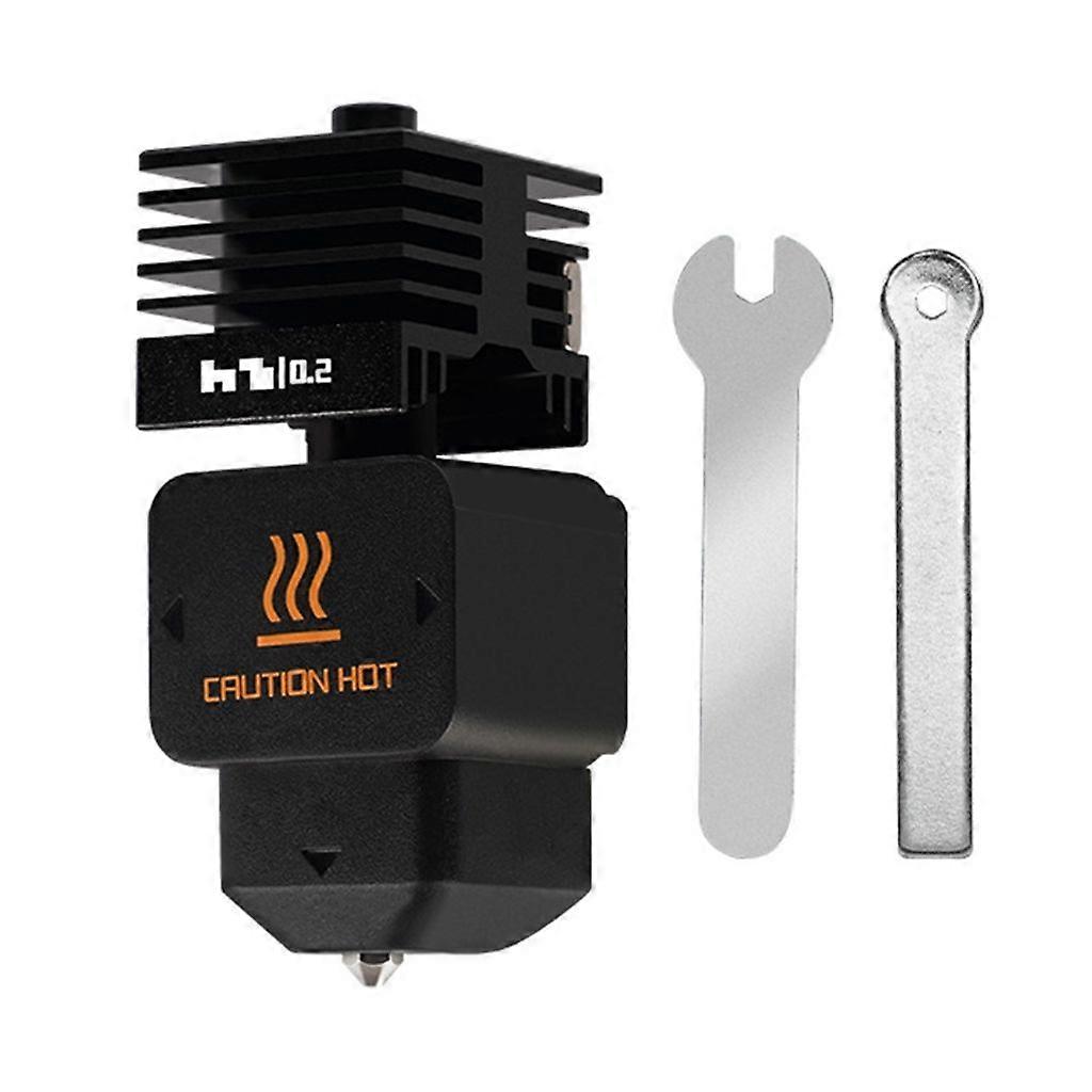 Upgraded Printer Hotend with Chromed Heater Block And Hardened Nozzle Option