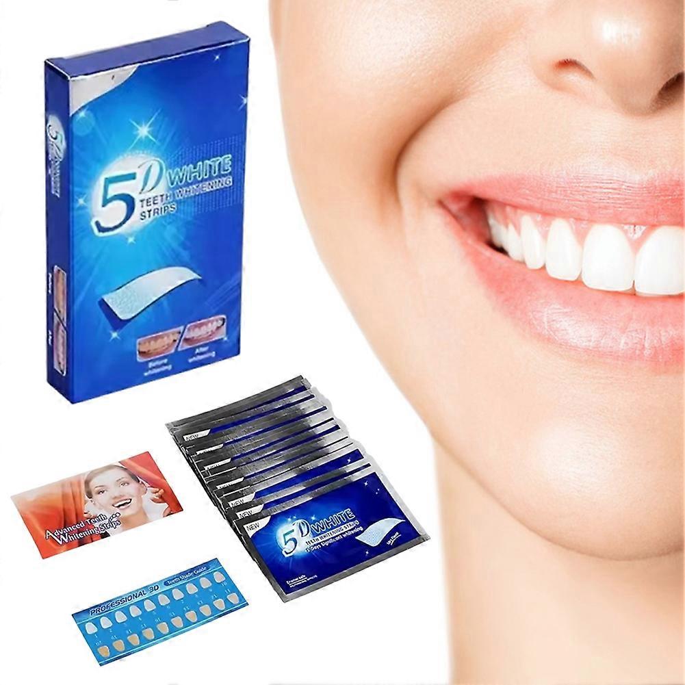 Tooth Whitening Stickers Enamel Safe Stains Removal Strips for Men Women Daily Use