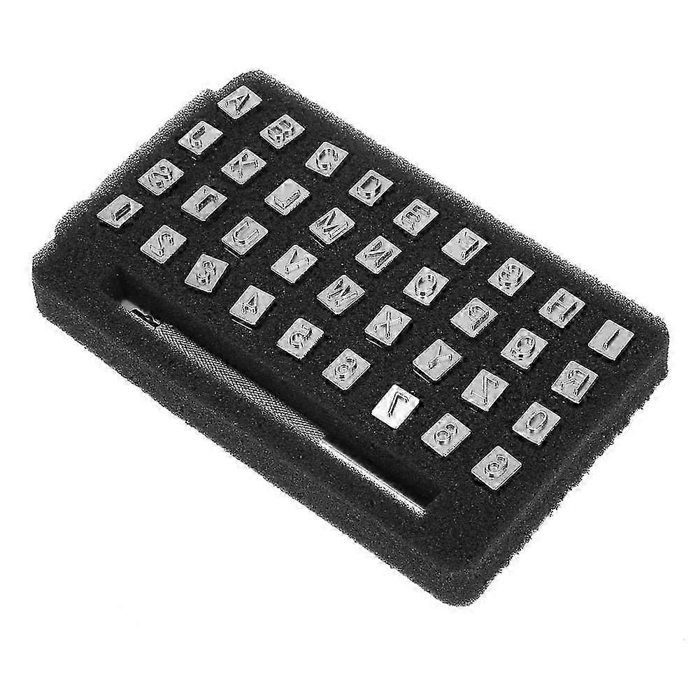 Leather Stamp Set, Letter and Number Punch Set (6.5mm)