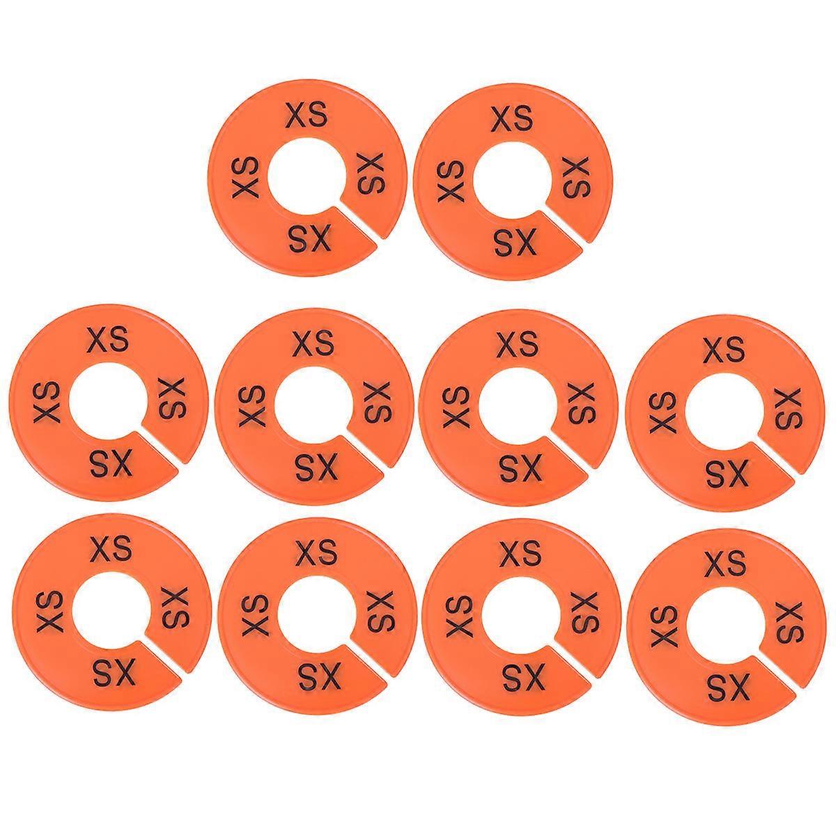 10 Pack XS Plastic Round Clothes Dividers for Wardrobe Hangers – Lightweight Organizers for Easy Sorting & Quick Identification at Home or Store
