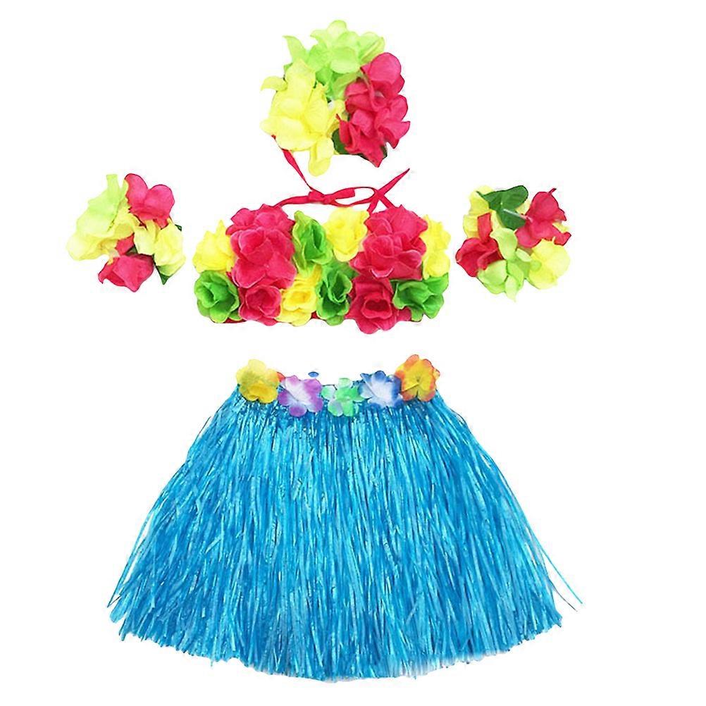 Dancing Skirt Hawaiian Luaus Adjustable 5Pcs