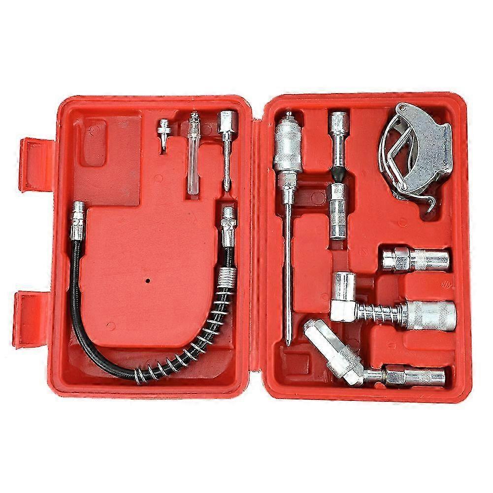 11PCS Replacement Grease Gun Adapter Fitting Lubrication Accessory Set Kit