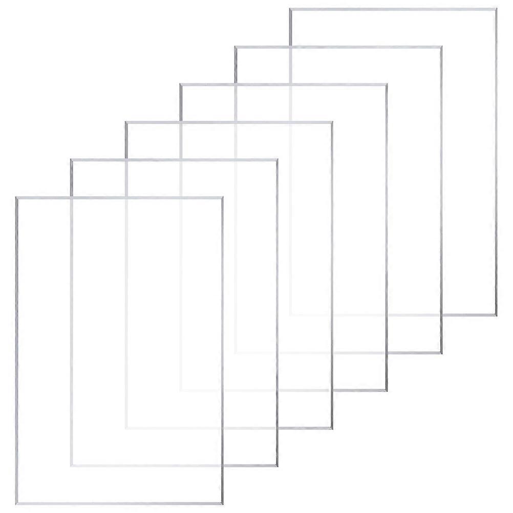 Clear Frames Transparent Craft Sheets For Home Decor And Art Projects 6Set