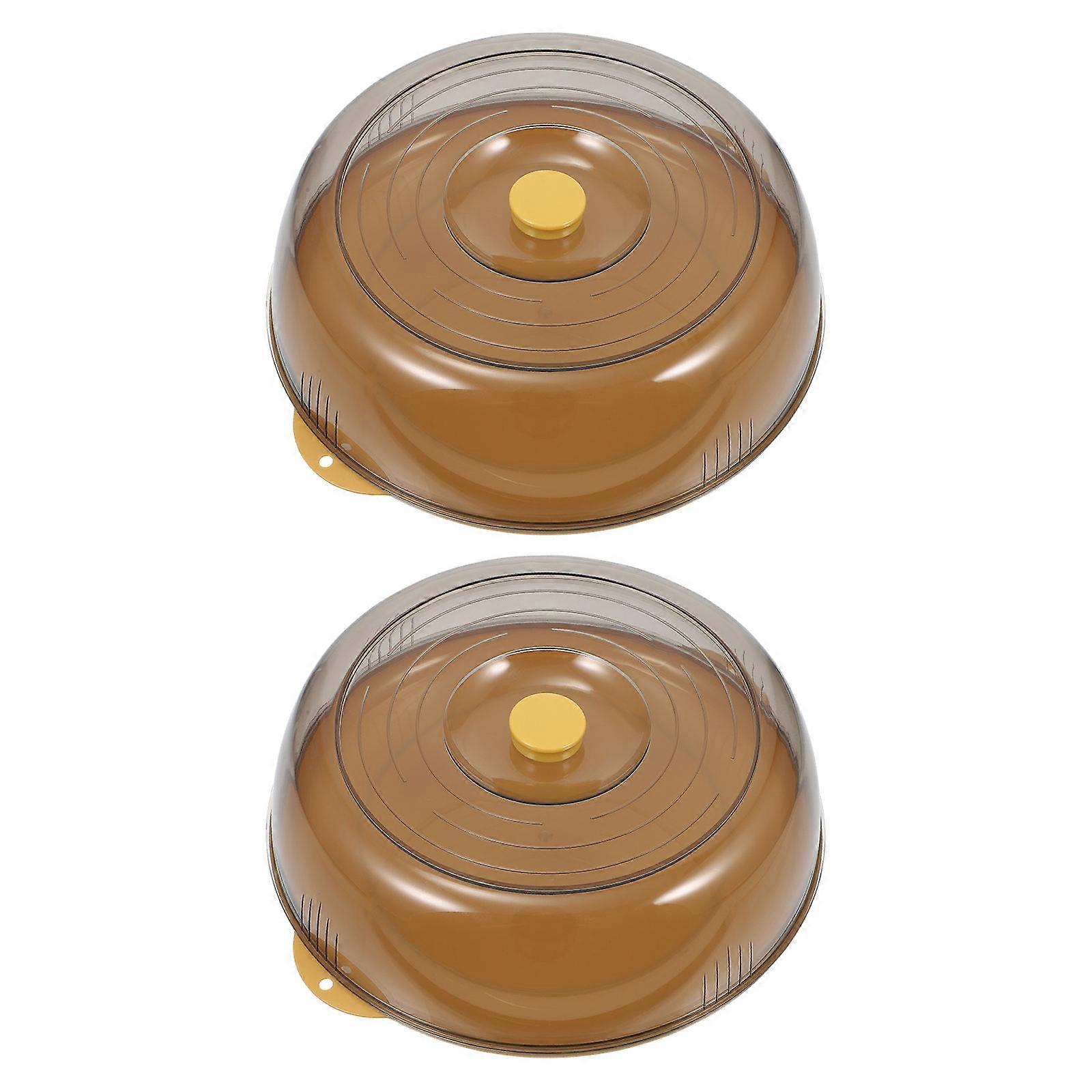Food Preservation Cover with Base Home Use Heat Preservation Keep Fresh Round 28x28CM 1Set