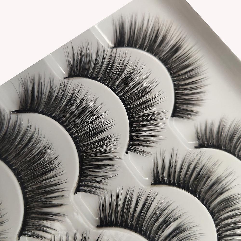 5-pair false eyelashes - 6D faux mink - G226