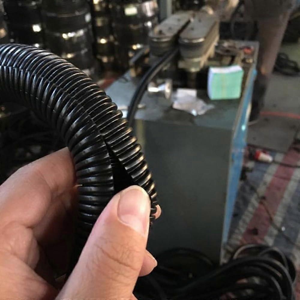 Polyethylene Wire Protective Sleeve, Ribbed Design, 6 Mm (1/4 In) Diameter, Automotive, Home And Marine Wiring