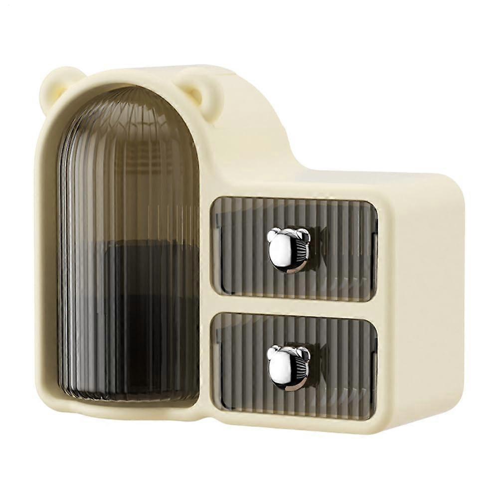 Rotating Desk Organizer with Cover – Multifunctional Rotating Organizer with Drawers