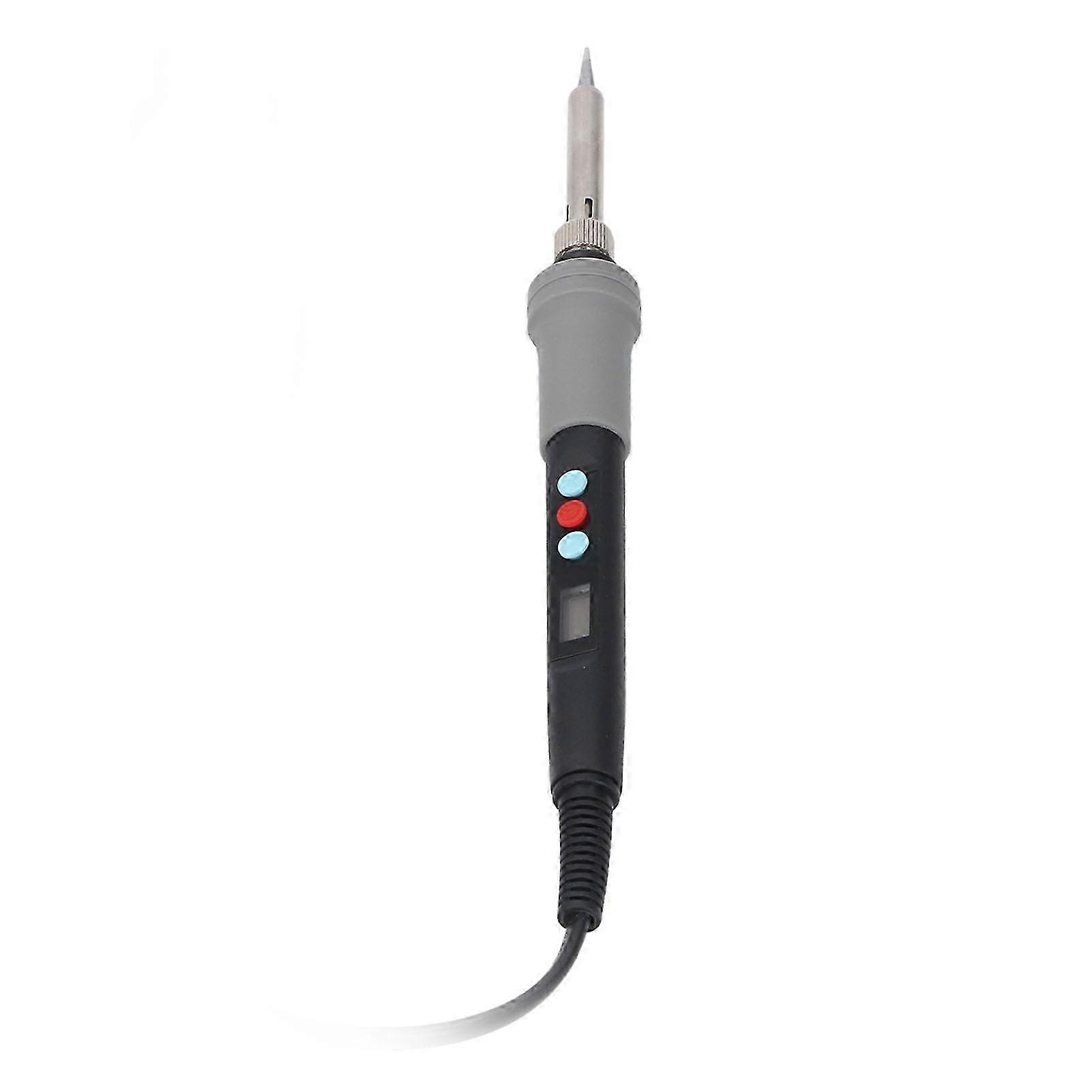 90W Adjustable LCD Digital Soldering Iron Kit with Ceramic Core - Fast Heating Soldering Tool with Tips, Wire & Desoldering Pump, EU Plug 20