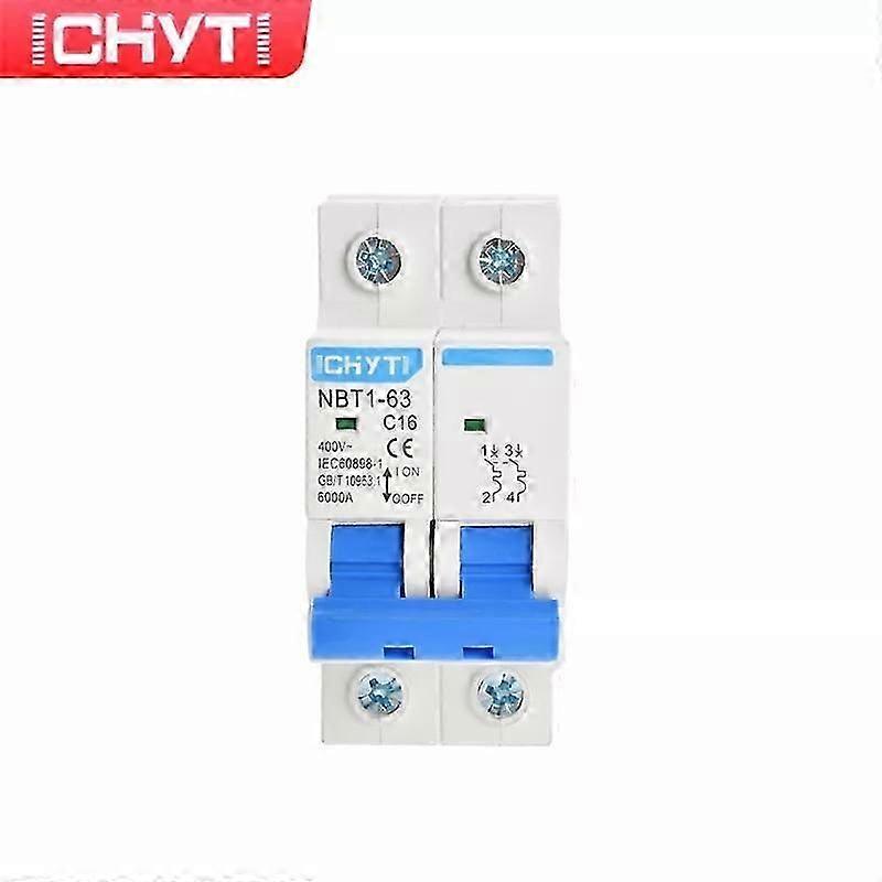 CHYT NBT1-63 AC MCB 1P 2P 3P 4P 230/400V 63A 6KA C Type Household Air Switch Mini Circuit breaker