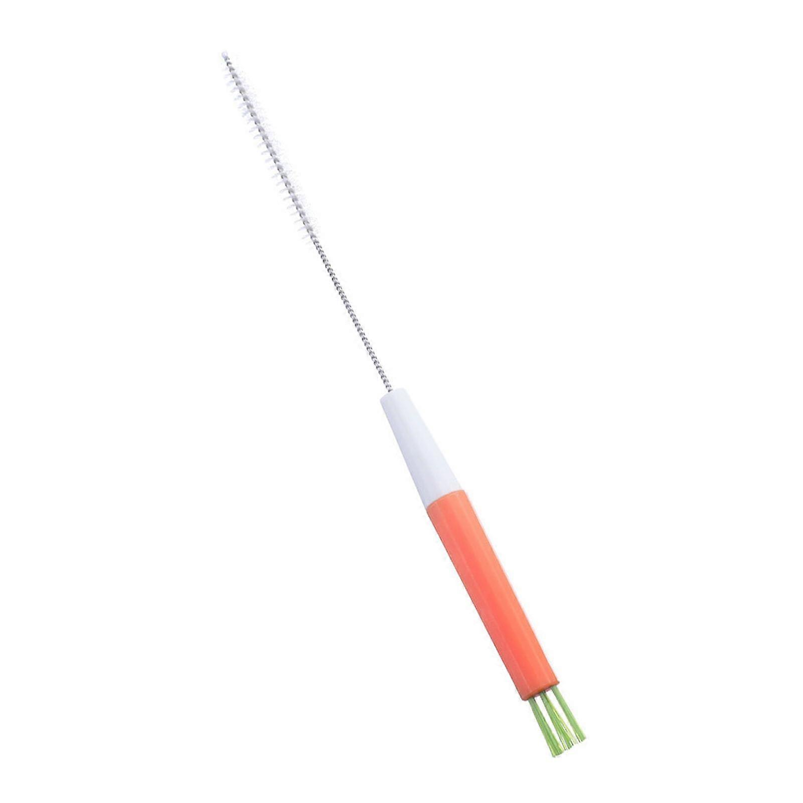 Nylon tube cleaner with thorough cleaning, flexible design and versatile use, easy to operate, convenient storage for cups, bottles, and straws.