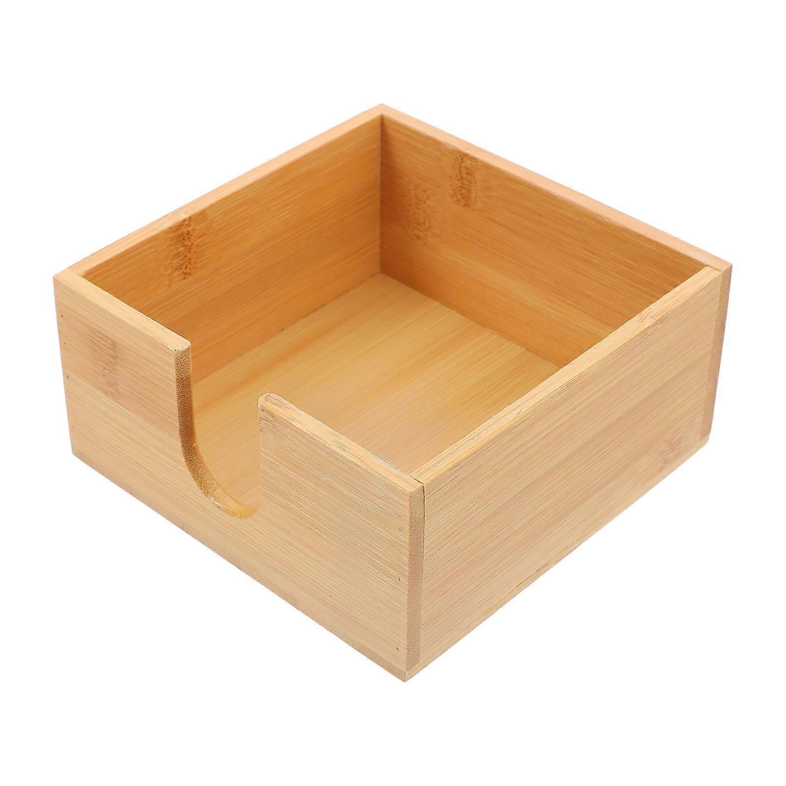 Bamboo Tissue Case for Storage Lightweight Khaki Synthetic Material 1 Pc