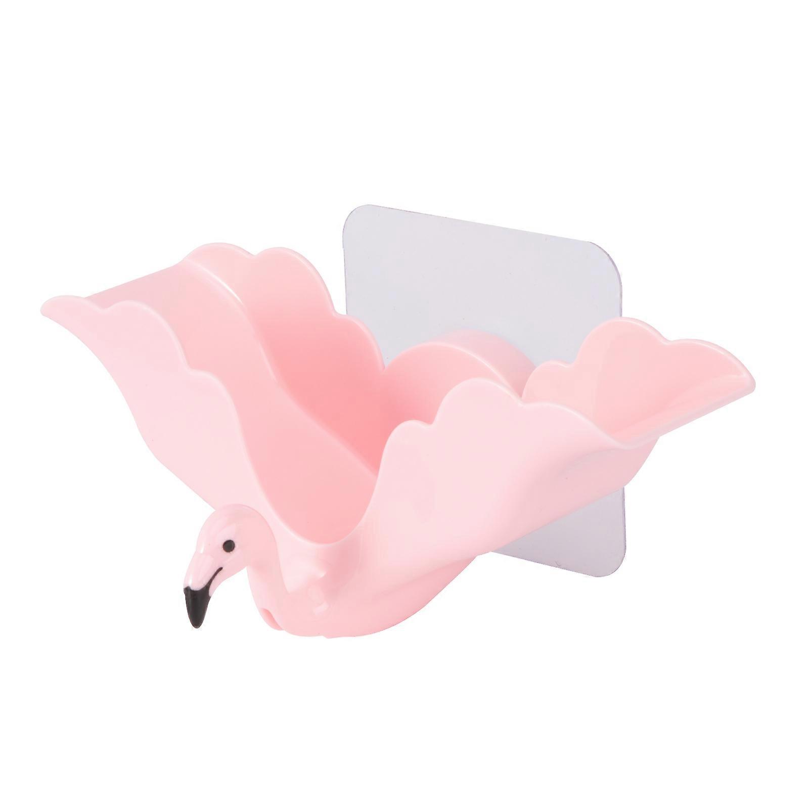 Wall Mount Soap Dishes Soap Tray For Shower Flamingo Shape Pink Drainage 1Pack