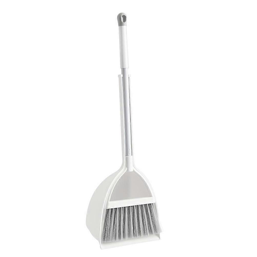 Mini Broom Dustpan Set 1Set PP White Kid Friendly Design for Home Use
