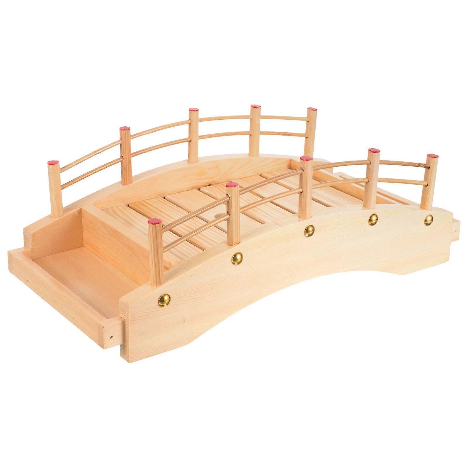 طبق تقديم الطعام جسر السوشي لوحة خشبية السوشي كاكي الجدول الديكور للمستخدمين المنزليين 1 قطعة