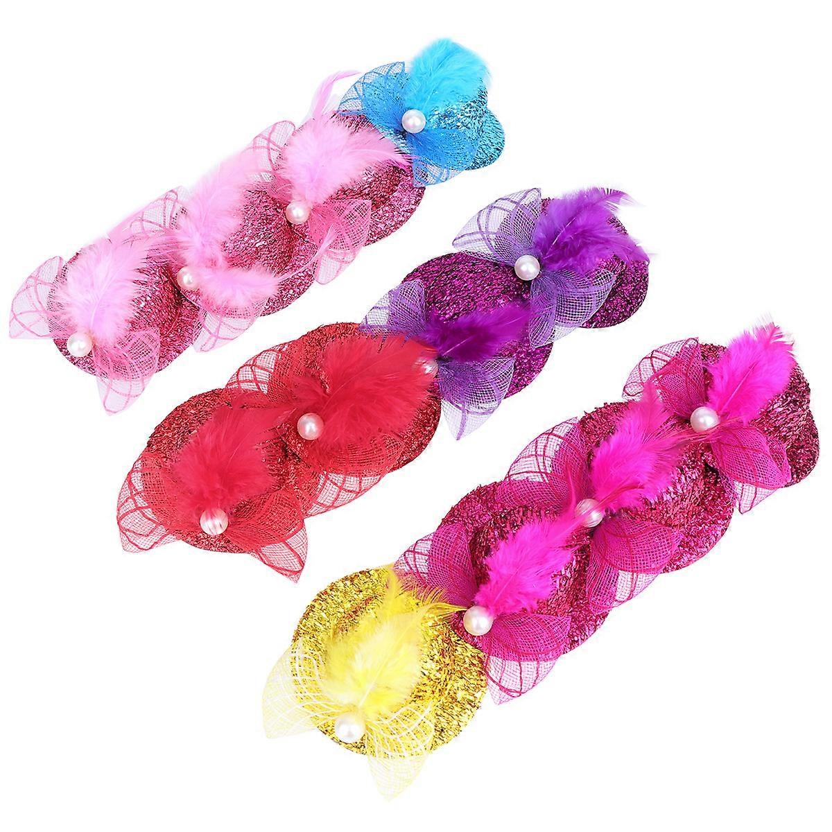 مقاطع شعر متنوعة ملونة لامعة للزينة مع مادة النسيج يناسب جميع قصات الشعر 12 قطعة