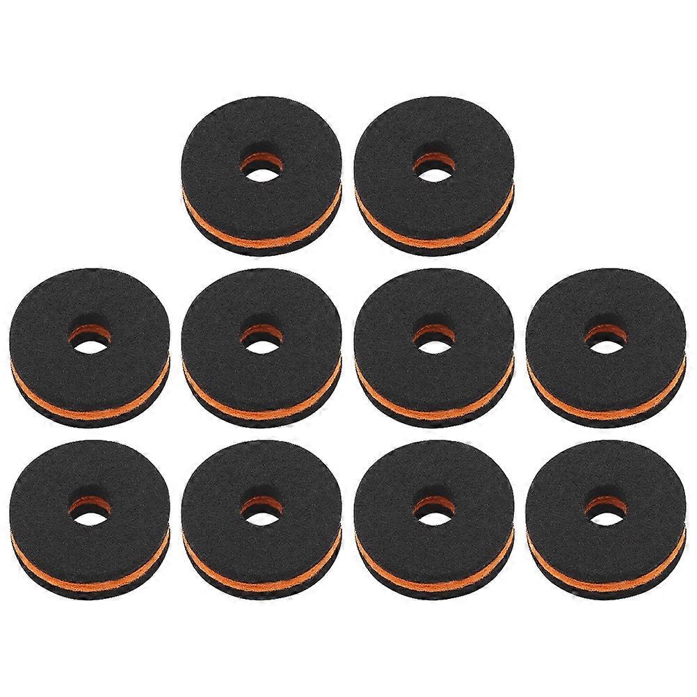 10pcs Standard Drum Felt Pads Non Slip Cymbal Protection Cushions for Drum Kits Replacement Accessories