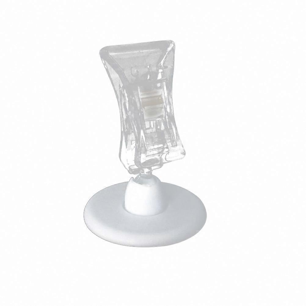 Picture Holder Stand Table Memo Clip Holding Table Numbers Clear Rectangular Clip Simple Design 16Set