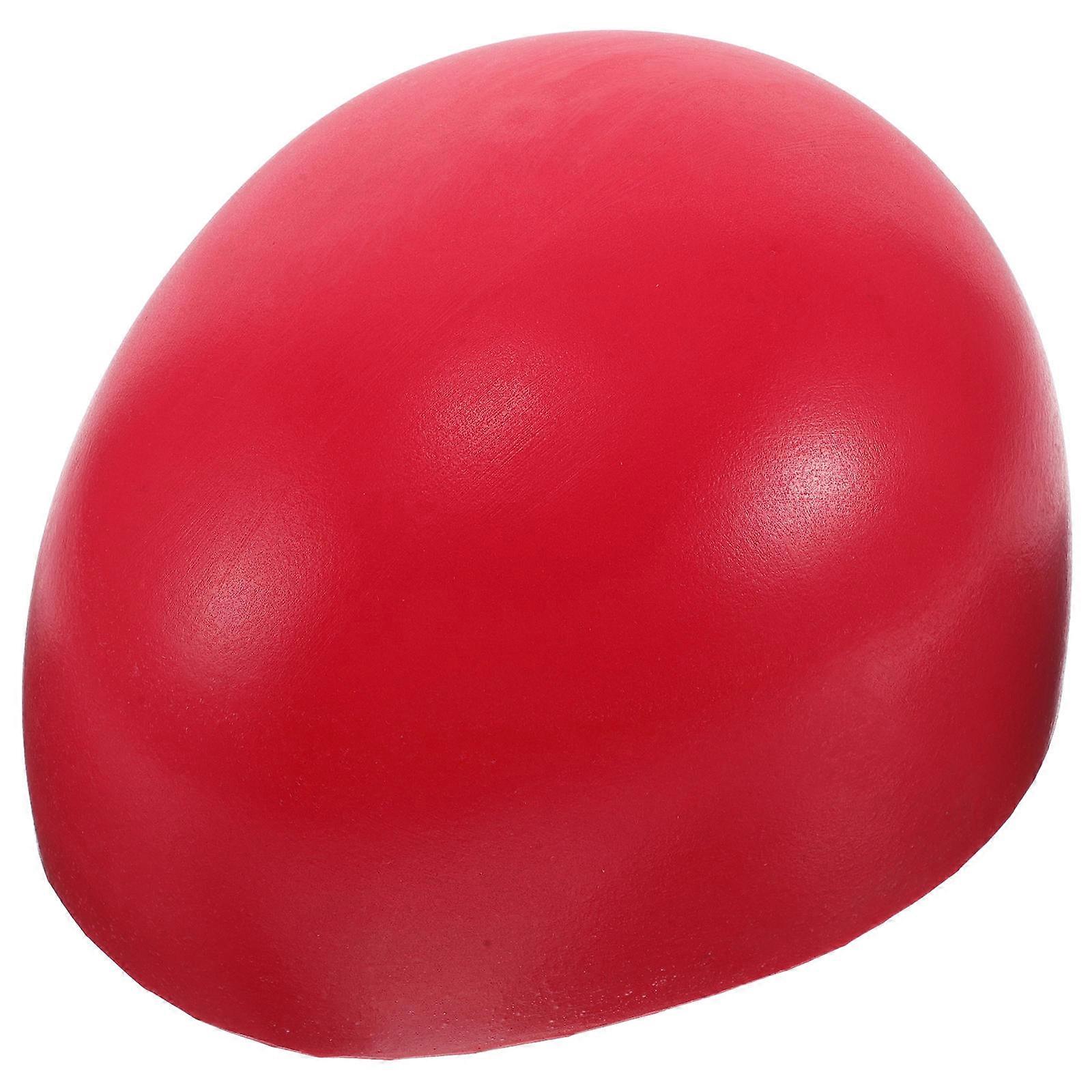 Red Plastic Mannequin Head for Home Use Durable and Lightweight Ideal for Wig Practice and Hat Display