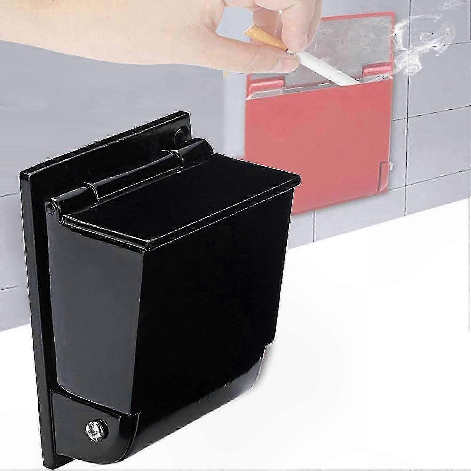 Outdoor Wall-Mounted Ashtray with Folding Joint, Easy to Clean and Maintain, Durable Wall Container for Small Spaces