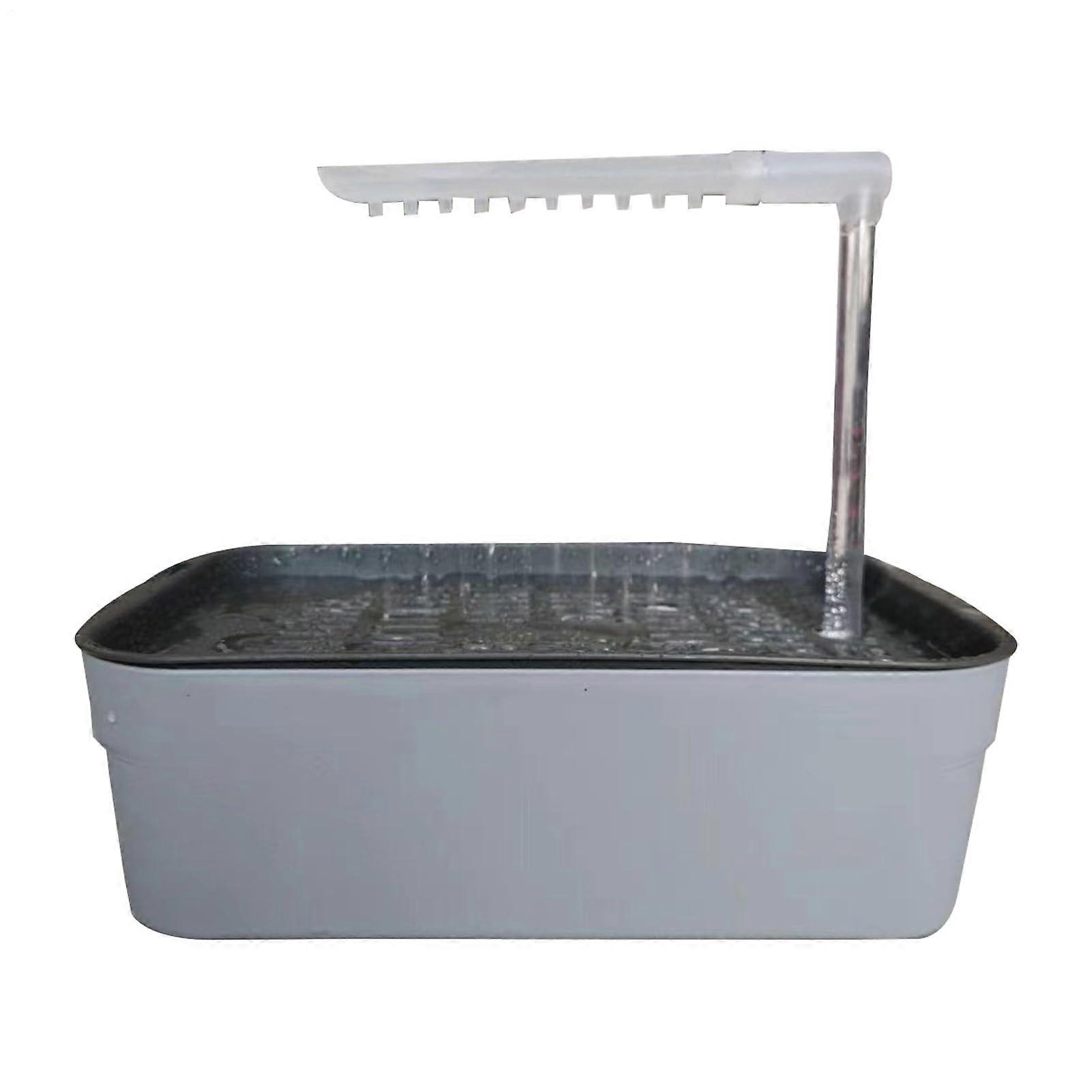 Bird Bath | Automatic Water Circulation Shower For Birds | USB-Powered Cage Accessory, Grey