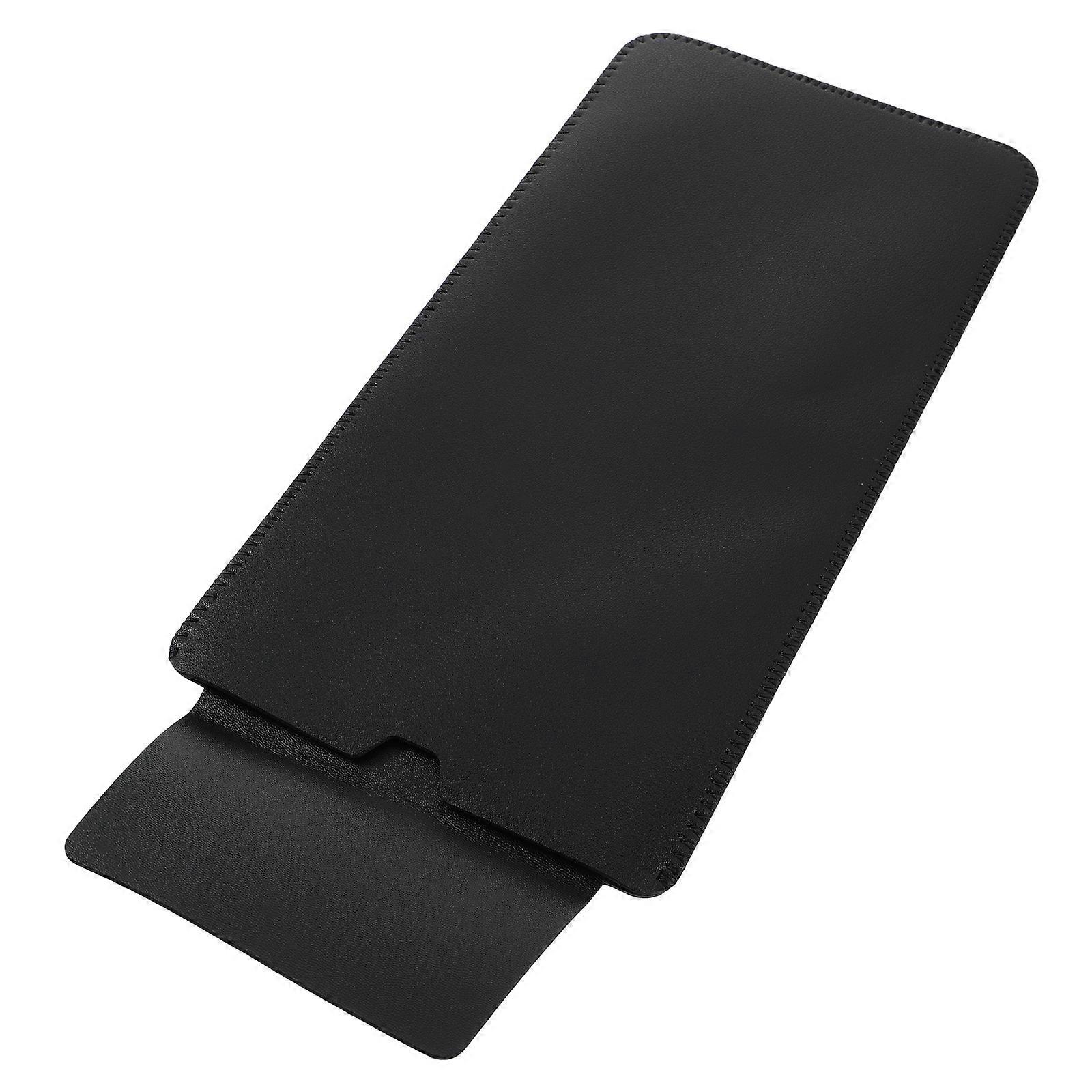 Black Protective Keyboard Cover with Durable PU Material for Safe Storage and Easy Portability