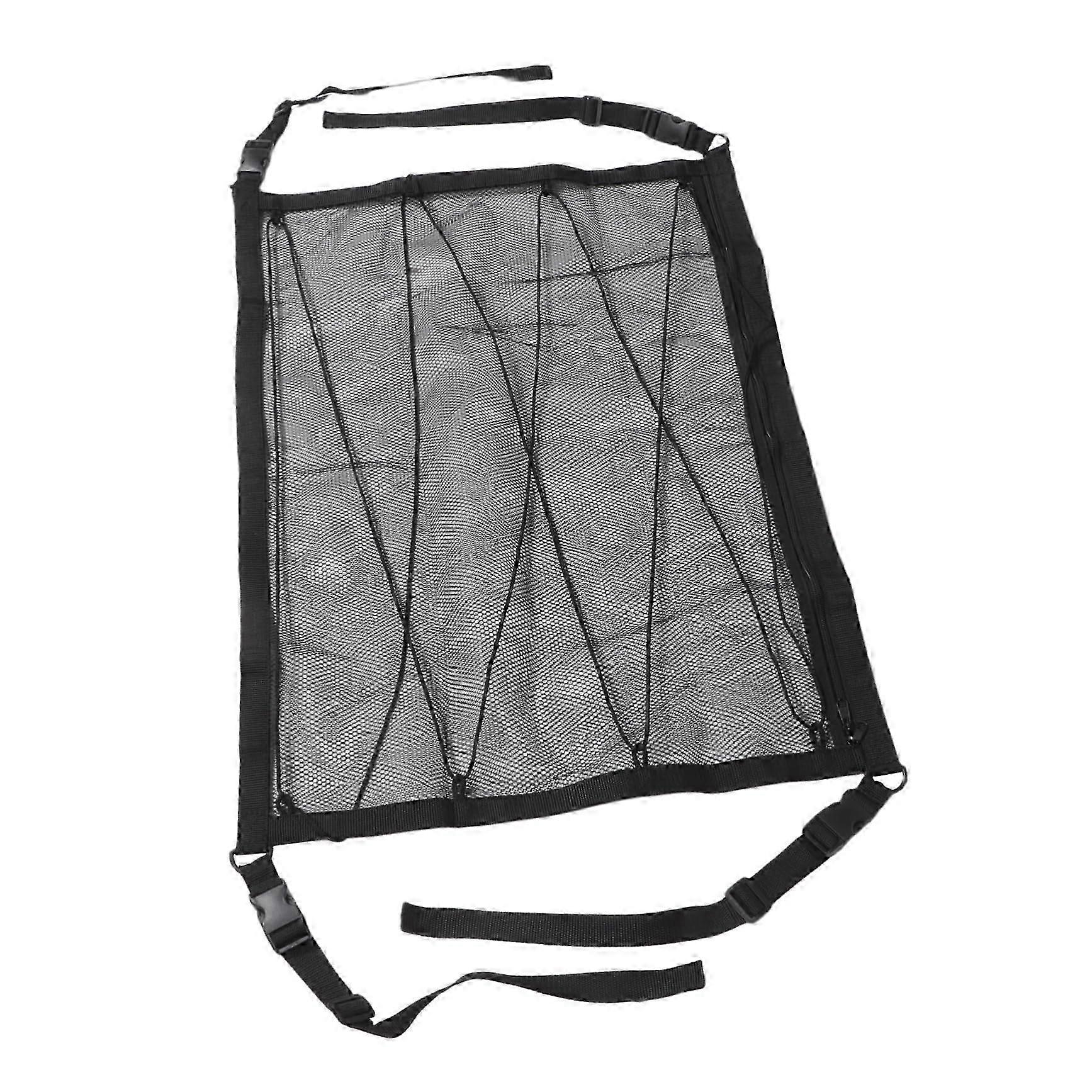 2025 Universal Car Roof Net for Ceiling Storage, Practical Luggage Net with Zip