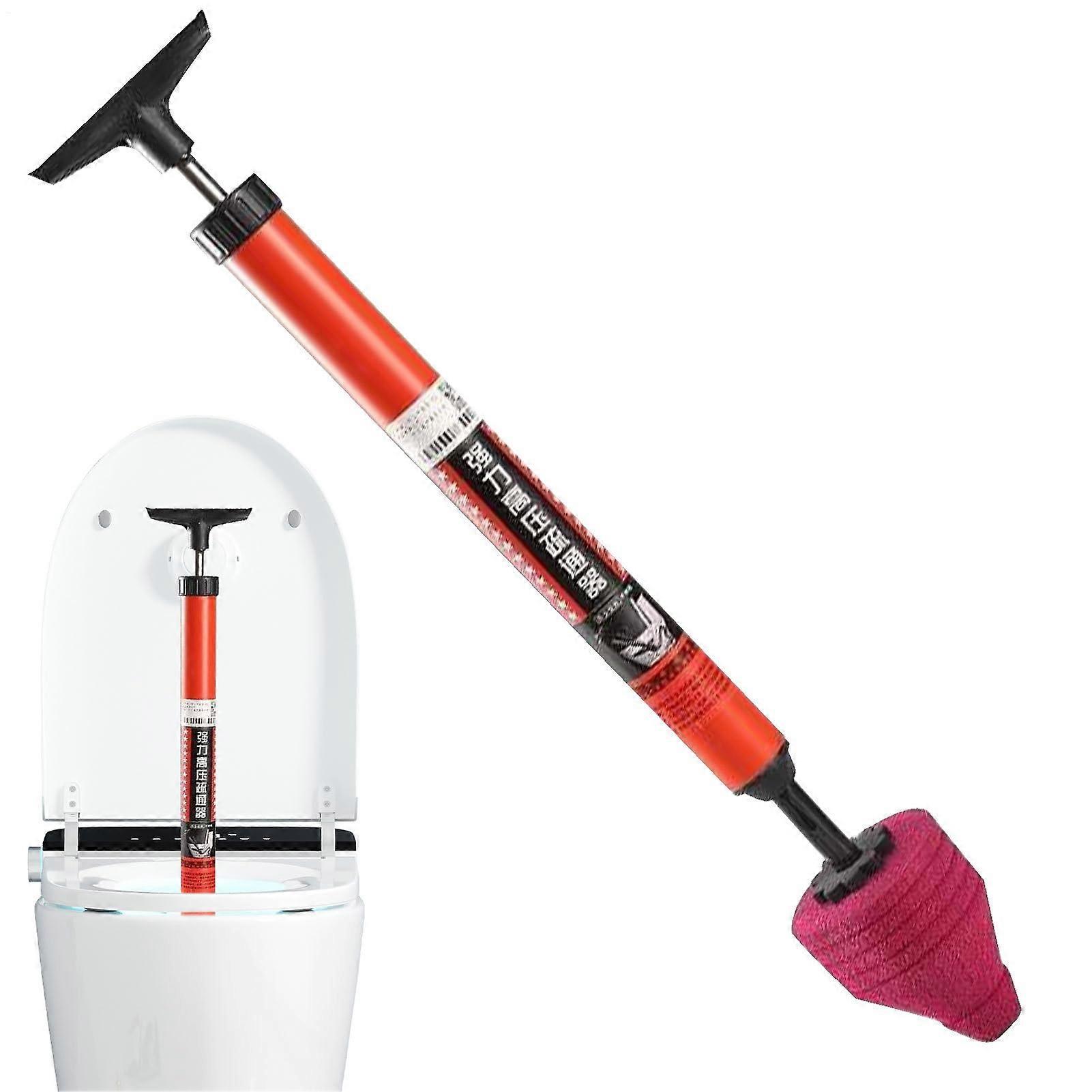 WC-Suction Plunger with High Pressure – Ergonomic Grip, Flexible Drain Cleaner, Powerful Air Blast, Easy-to-Use Pump Tool