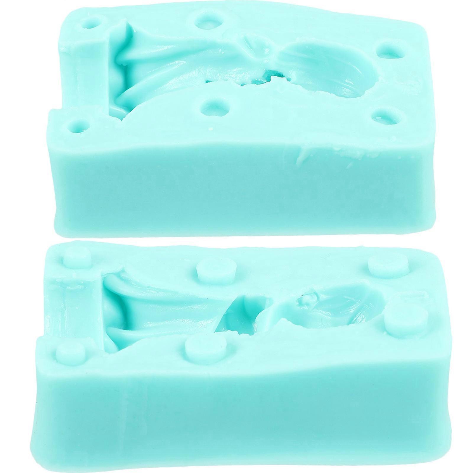 Silicone Angel Candle Molds for Making Scented Candles Handcrafting DIY Safe Durable Skyblue