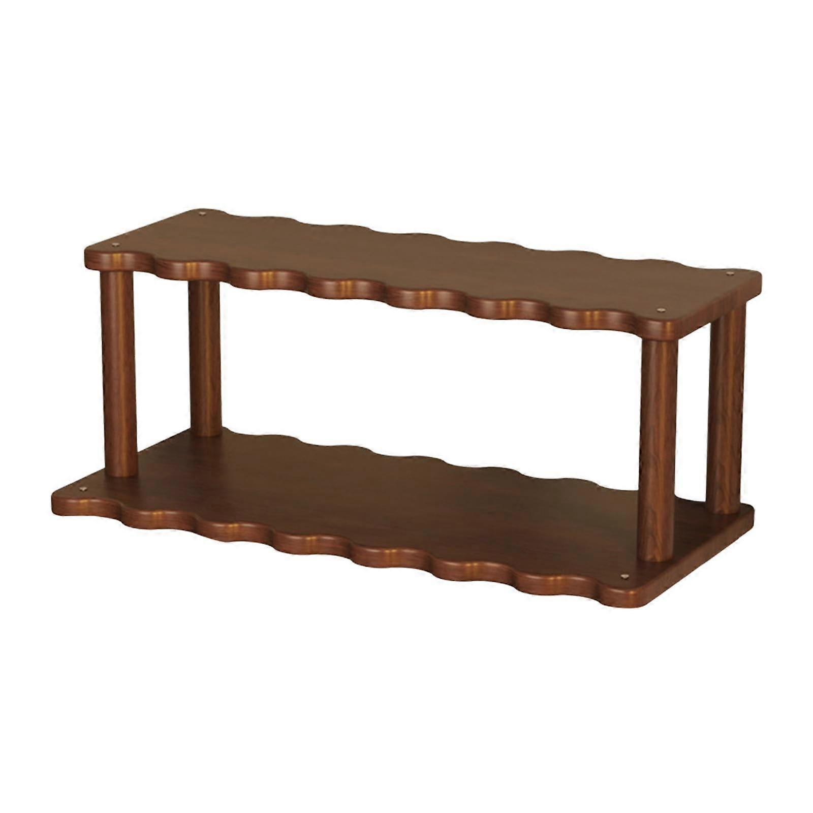 Desktop Rack Makeup Organizer Elegant 2 Tier Display Table Sundries Display