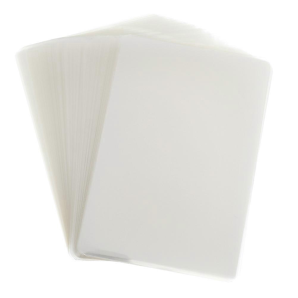Film de laminage transparent 100pcs pour les documents Photos Pochettes thermiques haute définition Film de protection pour les photos de certificats