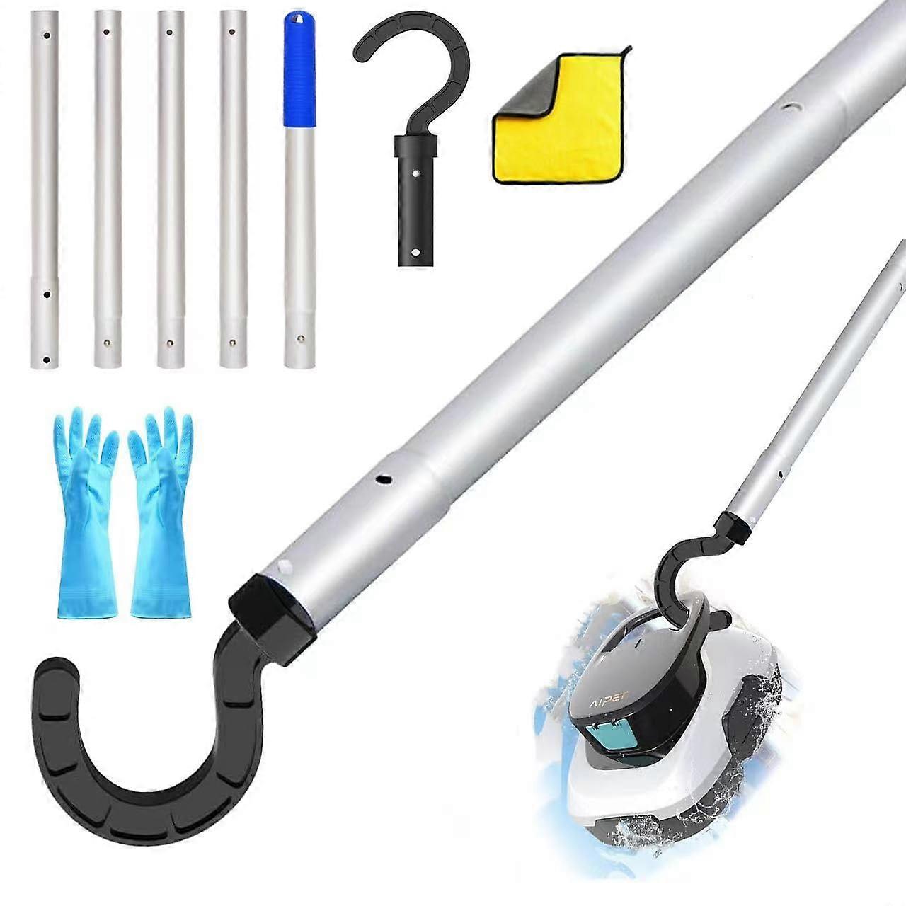 Pool Robot Hooks with Telescopic Rod (185 cm)